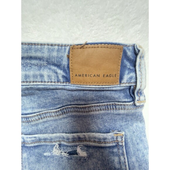 American Eagle Jegging Size 6 Women's Patched Distressed High-Rise Stretch Jeans - Picture 10 of 10